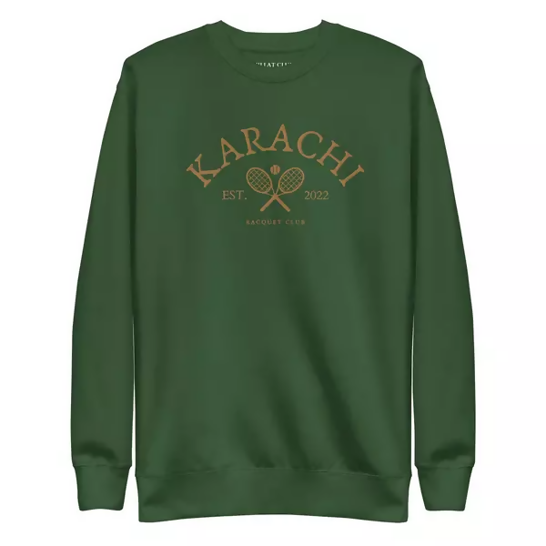 Karachi | Vintage Gold Special Edition Racquet Club Collection Sweatshirt