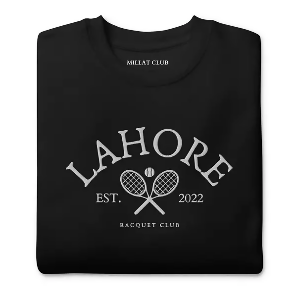 Vintage Lahore Racquet Club Sweatshirt Black